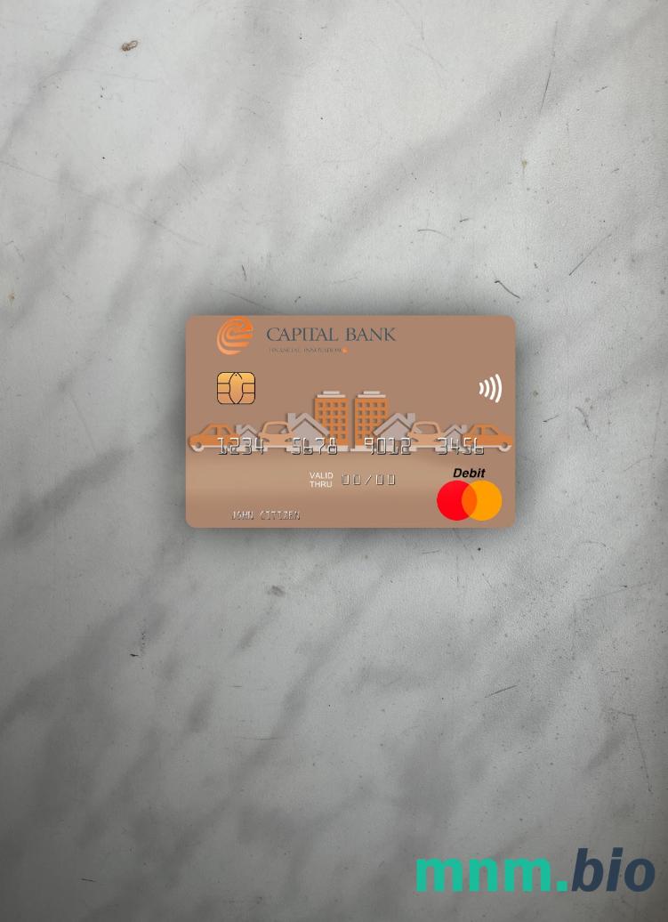 North Macedonia Capital banka AD Skopje wygląd zdjęcia mastercard skan PSD + zdjęcie